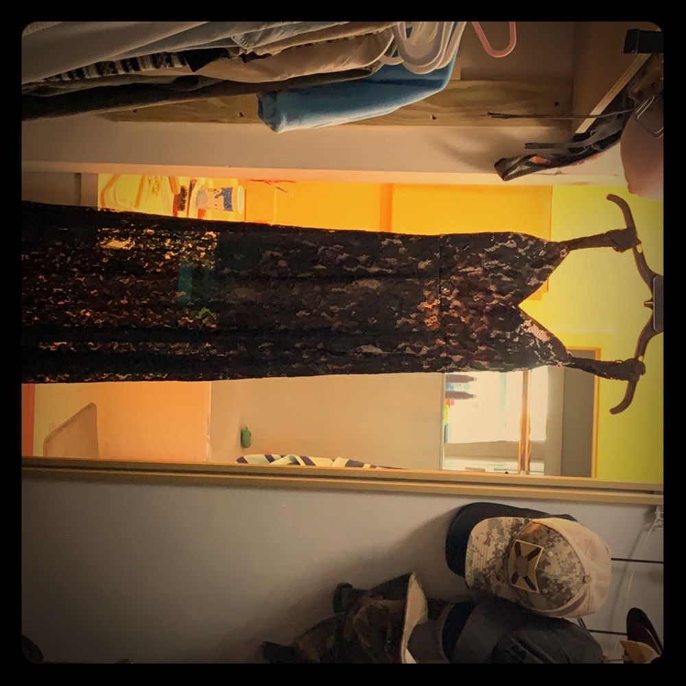 Brand new black lace dress